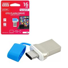 Флеш-накопичувач Goodram ODD3 USB + Type-C (16GB), Білий