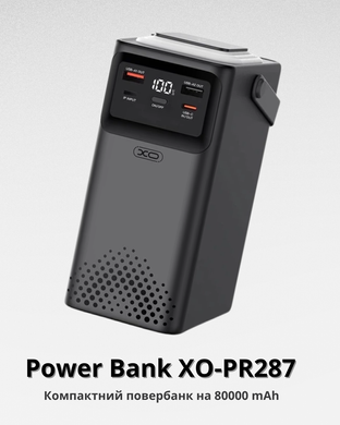 Power Bank XO-PR287 Чорний 80000 mAh 9066628 фото