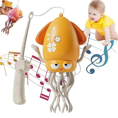 Інтерактивна іграшка Squid Toys Dance Восьминіг 158-21C Жовтий 4352434620 фото