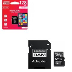 Карта памяти Goodram MicroSDHC c адаптером (128 GB)