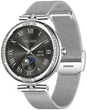 Смарт-годинник Valady Crystal 39mm Срібло + ремінець 16mm силіконовий-сірий + ремінець 18mm металевий-срібло 90383889 фото