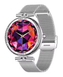 Смарт-годинник Valady Crystal 39mm Срібло + ремінець 16mm силіконовий-сірий + ремінець 16mm металевий-срібло