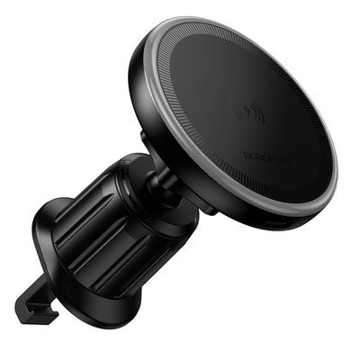 Автотримач Borofone BH224 Flash magnetic з бездротовою зарядкою 15W 571725 фото