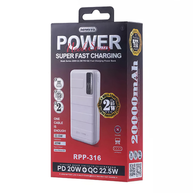 Power Bank Remax RPP-316 20000 mAh Темно-синій