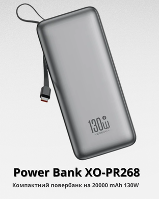 Power Bank XO-PR268 20000mAh 130W 88704287 фото