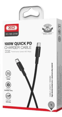 Кабель XO-NB-Q199 Silicone Type-C to Type-C 100W Cable Black