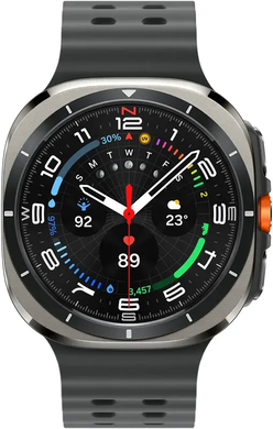 Смарт-годинник Ultra Titanium 47mm Чорний + ремінець 47mm силіконовий чорний 99897096 фото