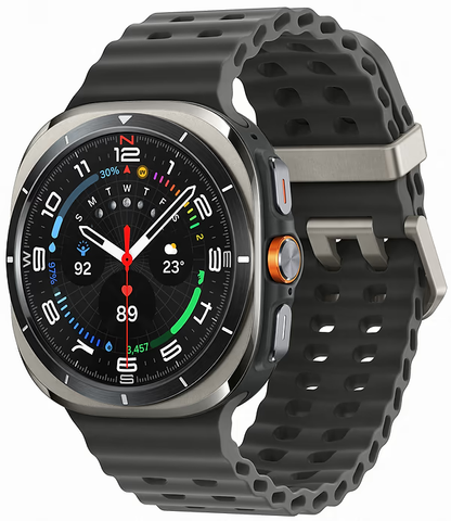 Смарт-годинник Ultra Titanium 47mm Чорний + ремінець 47mm силіконовий чорний 99897096 фото