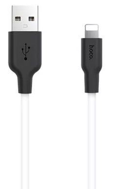 Кабель Hoco X21 Plus Silicone lightning Cable White