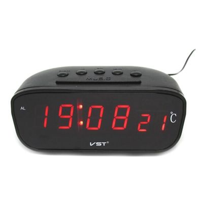 Автомобільний годинник LED Car clock VST-803C, Чорний