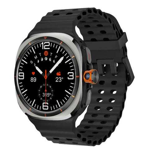 Смарт-годинник Ultra Titanium 5G 47mm чорний +ремінець 47mm силіконовий-чорний 155174 фото