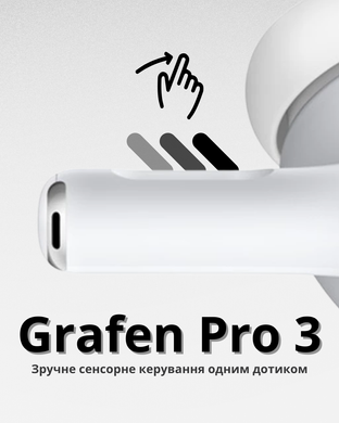 Навушники бездротові GRAFEN PRO 3 з вбудованим штучним інтелектом та перекладачм на 150 мов 10360030 фото