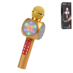 Bluetooth-мікрофон для караоке WS-1816, Золотий