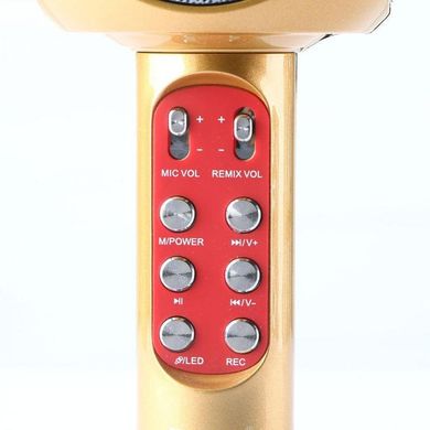 Bluetooth-мікрофон для караоке WS-1816, Золотий