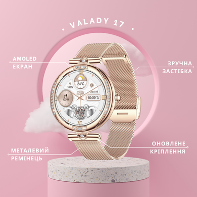 Оригінальні VALADY CRYSTALcмарт-годинник 39mm Золото copy_89768194 фото