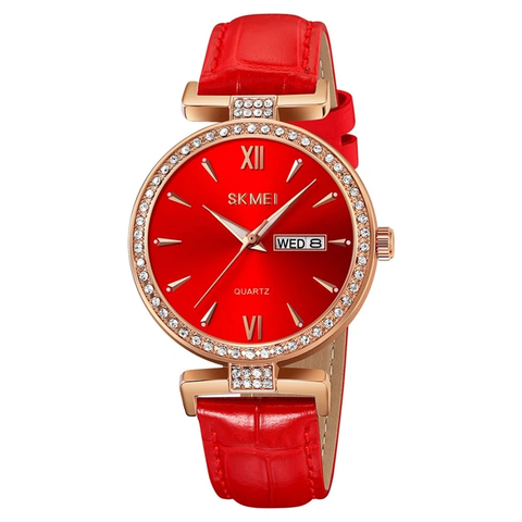 Годинник Skmei 2090RGRD Rose Gold-Red 5445921 фото