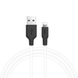 Кабель Hoco X21 Plus Silicone lightning Cable White