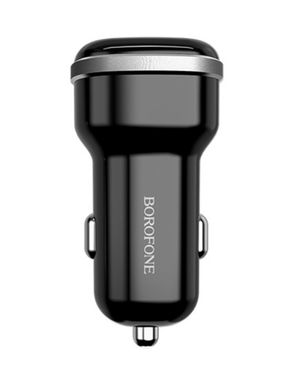Автомобільний зарядний пристрій Borofone BZ13, Чорний