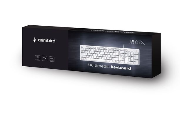 Клавіатура дротова Gembird KB-MCH-03-W-RU