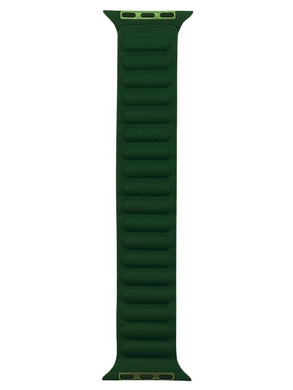 Ремінець шкіряний магнітний 41/40/38mm Темно-зелений