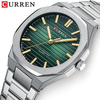 Годинник Сurren 8456 Silver-Green 5445882 фото