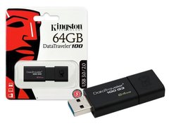 Флеш-накопичувач Kingston DT100G3 / 64GB, Чорний